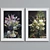 Modern Floral Picture Frame Set 3D model small image 2