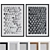 Modern Abstract Picture Frame Set 3D model small image 1