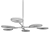 Sleek Patras Chandelier in Chrome 3D model small image 2