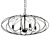 Elegant Zucca Chandelier: 3D Model 3D model small image 1