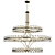 Crystorama Clover Chandelier 24-Light Gold 3D model small image 1