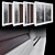 Wooden Sliding Windows Set 01 3D model small image 6