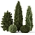 Bush Set 1301 3D Models 3D model small image 1