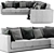 Modern L-Shaped West Elm Sofa 3D model small image 3