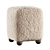 Title: Square Wool Ottoman Brown 3D model small image 3