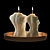 Gendered Figure Candles Set 3D model small image 4