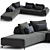  Sleek Design Sofa, G Gualtierotti 3D model small image 1