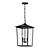 Elegant Black Outdoor Hanging Lantern 3D model small image 1