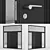 Corona Aluminum Door Model 26 3D model small image 2