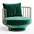  Stylish Paradise Bird Armchair 3D model small image 1