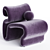 Modern Etcetera Easy Chair, Zink Grey 3D model small image 2