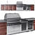 Kalamazoo Ultimate Outdoor Kitchen 3D model small image 1