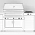 Kalamazoo Ultimate Outdoor Kitchen 3D model small image 4