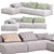 Chento Loft Sofa with Modern Design 3D model small image 2