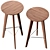  Zanotta Ido Bar Stool 3D model small image 3