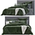 Bianca Olive Coverlet Set  3D model small image 1