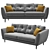 Contemporary Comfort: Flake Sofa 3D model small image 1