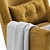 Modern Yellow Armchair Nosta Divan 3D model small image 5