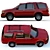 Low-Poly Lincoln Navigator Model 3D model small image 4