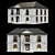 Classic Compact House Option 3D model small image 1