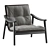 Modern Minotti Fynn Armchair Design 3D model small image 1