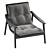 Modern Minotti Fynn Armchair Design 3D model small image 3