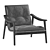 Modern Minotti Fynn Armchair Design 3D model small image 4