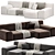 Paola Lenti All Time Sofa 3D model small image 2