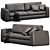 Modern Designer Sofa Andy by CTS 3D model small image 2