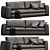 Modern Designer Sofa Andy by CTS 3D model small image 4