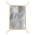 Refined Brass Wall Mirror 30x36 3D model small image 1