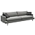 Elegant Alta Sofa by Kaza 3D model small image 2