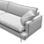 Elegant Alta Sofa by Kaza 3D model small image 4