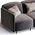 Modern Italian Design Soft Sofa 3D model small image 3