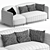 Modern Italian Design Soft Sofa 3D model small image 5