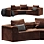 Retro Float Sofa Design Sarah 3D model small image 1