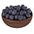 Blueberry Wood Bowl 11cm Diameter 3D model small image 1