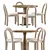 Elegant Dining Set: Temi Chair & Round Table 3D model small image 1