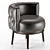 Nordic Style Armchair 3D Model 3D model small image 1