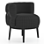 Nordic Style Armchair 3D Model 3D model small image 5