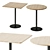 Modern Bistro Table by Wewood 3D model small image 1