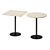 Modern Bistro Table by Wewood 3D model small image 2