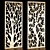 Ornate Carved Wood Panels 3D model small image 1