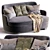 Elegant Jacques MINOTTI Sofa 3D model small image 1