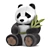 Soft Panda Plush Toy 3D model small image 2