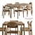 Sleek Citizen Dining Set by EMKO 3D model small image 1