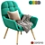 Elegant Mantra Armchair: 3D Download 3D model small image 1