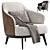 Modern Minotti Leslie Armchairs Set 3D model small image 1