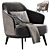 Modern Minotti Leslie Armchairs Set 3D model small image 2