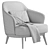 Modern Minotti Leslie Armchairs Set 3D model small image 4